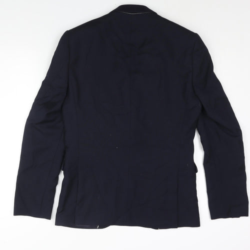 NEXT Mens Blue Wool Jacket Suit Jacket Size 38 Regular