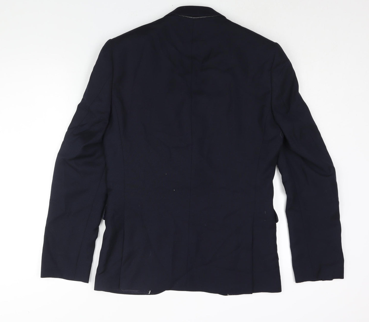 NEXT Mens Blue Wool Jacket Suit Jacket Size 38 Regular