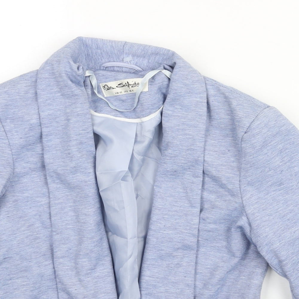 Miss Selfridge Womens Blue Jacket Size 4