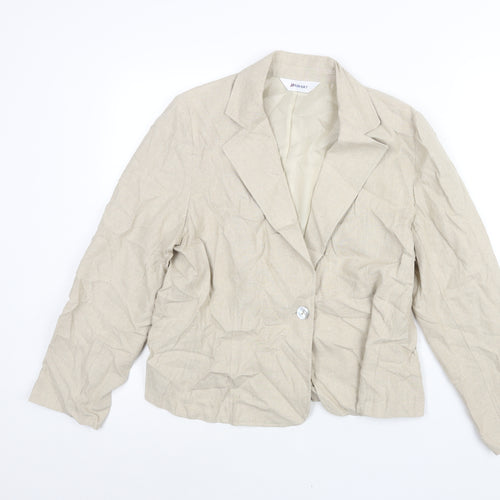 Damart Womens Beige Jacket Size 18 Button