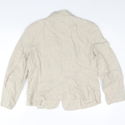 Damart Womens Beige Jacket Size 18 Button