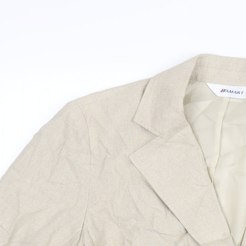 Damart Womens Beige Jacket Size 18 Button
