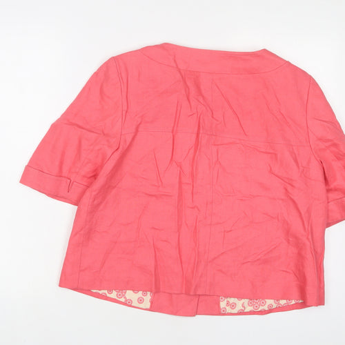 NEXT Womens Pink Jacket Size 16 Button