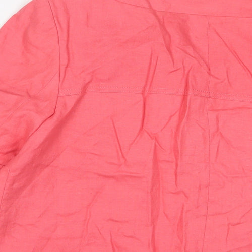 NEXT Womens Pink Jacket Size 16 Button