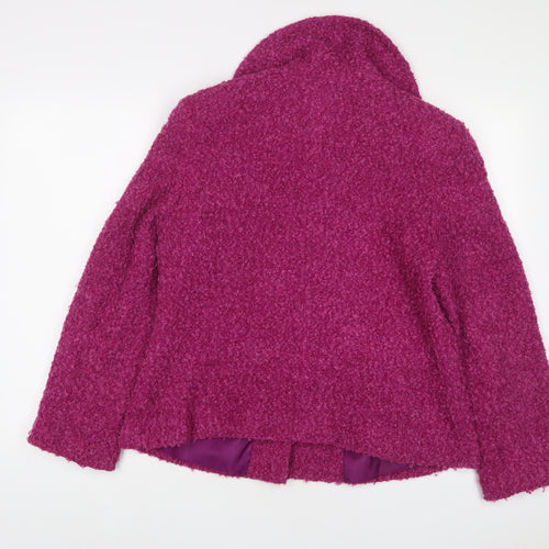 EWM Womens Purple Jacket Size 14 Button