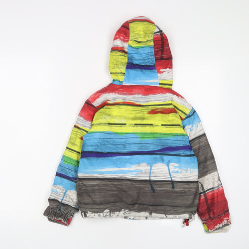 Billabong Boys Multicoloured Geometric Jacket Coat Size 6 Years Zip