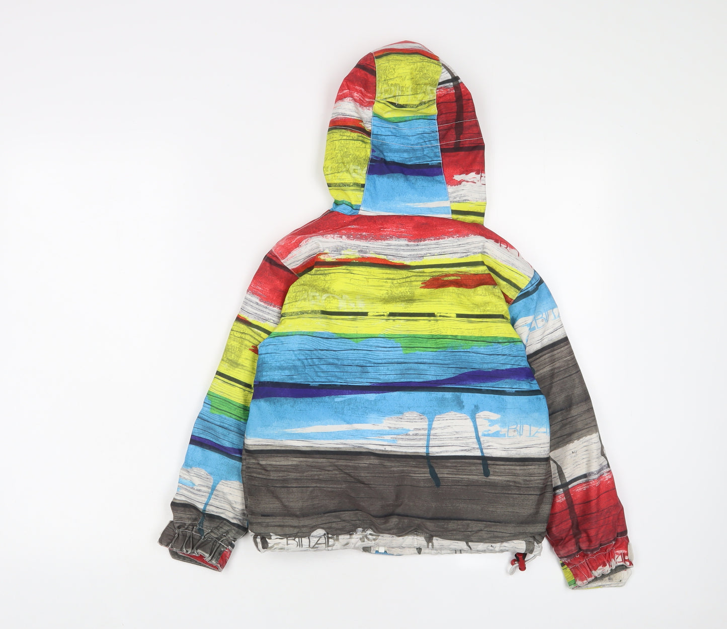 Billabong Boys Multicoloured Geometric Jacket Coat Size 6 Years Zip