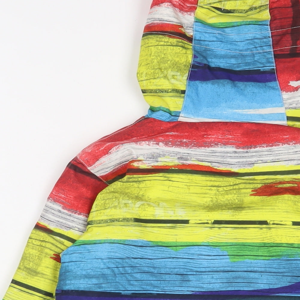 Billabong Boys Multicoloured Geometric Jacket Coat Size 6 Years Zip