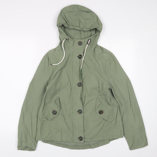 Marks and Spencer Womens Green Jacket Size 6 Zip