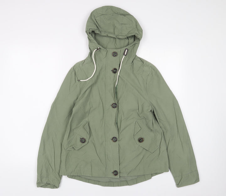 Marks and Spencer Womens Green Jacket Size 6 Zip