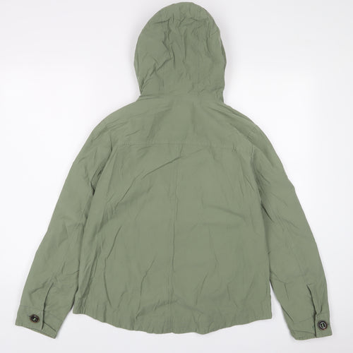 Marks and Spencer Womens Green Jacket Size 6 Zip