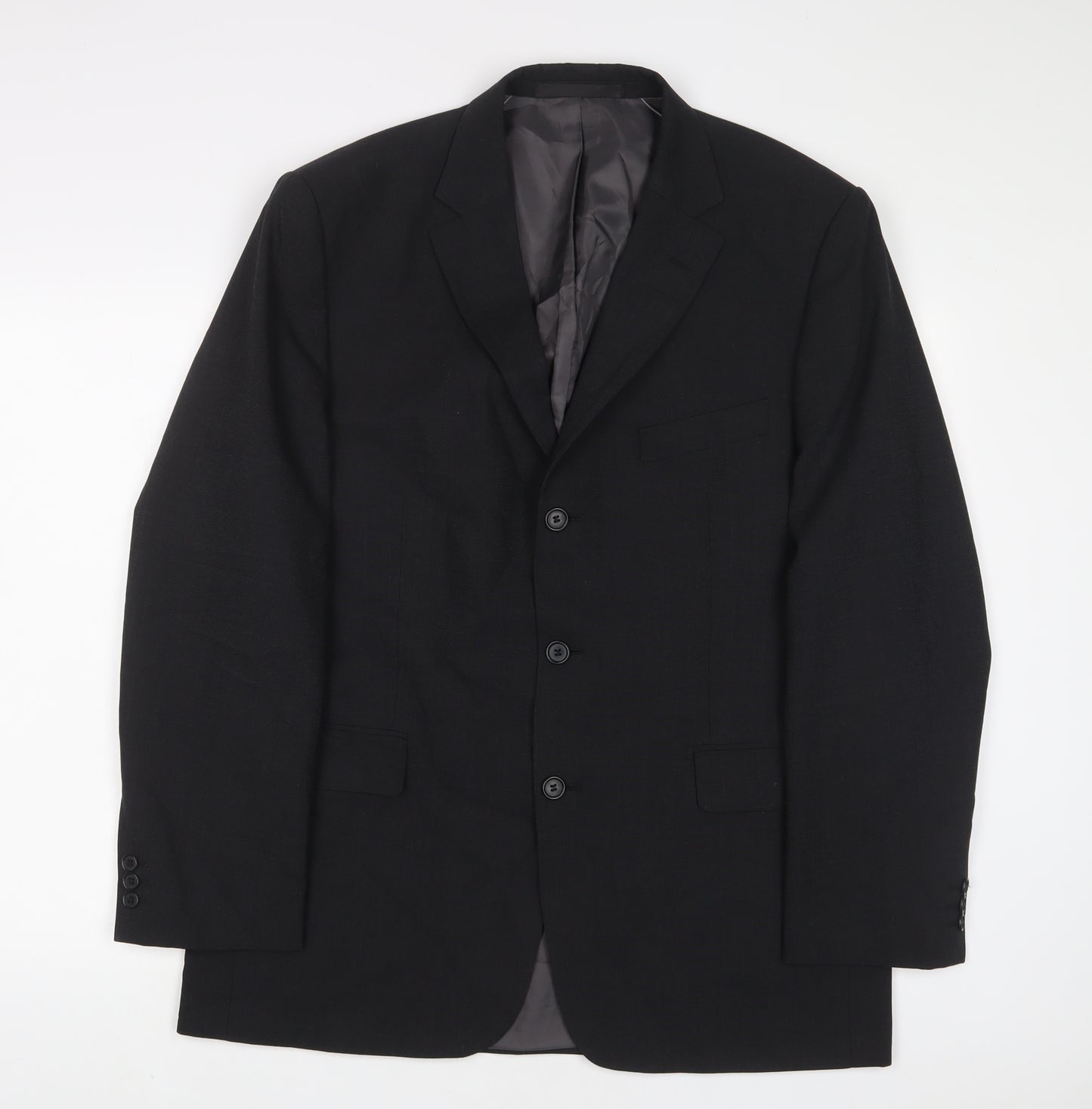 Marks and Spencer Mens Grey Wool Jacket Suit Jacket Size 42 Regular