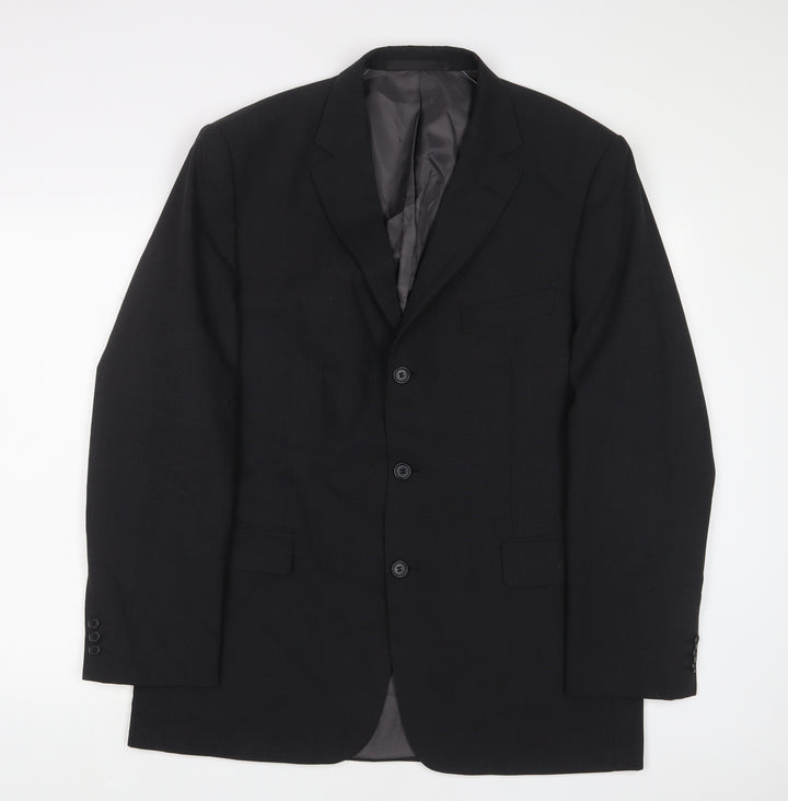 Marks and Spencer Mens Grey Wool Jacket Suit Jacket Size 42 Regular