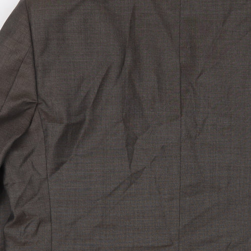 Marks and Spencer Mens Brown Wool Jacket Suit Jacket Size 42 Regular