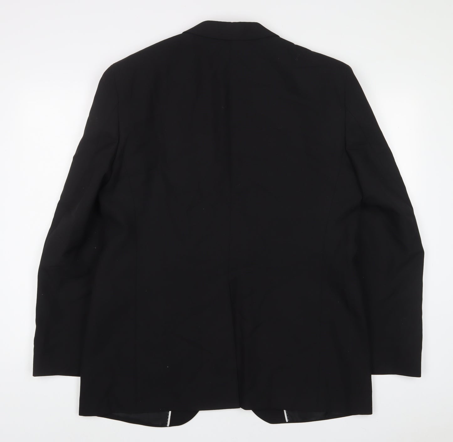 issimo Mens Black Wool Jacket Suit Jacket Size 42 Regular