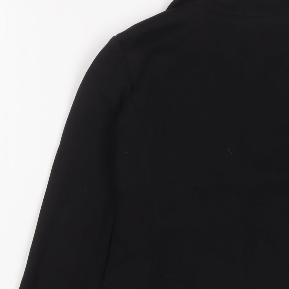 H&M Girls Black Jacket Blazer Size 10-11 Years Button