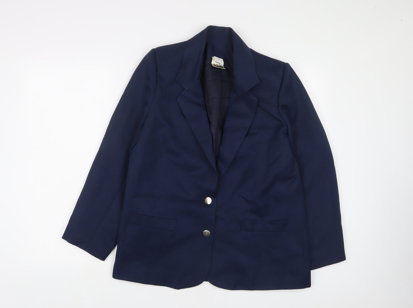 Citilities Womens Blue Jacket Blazer Size 14 Button