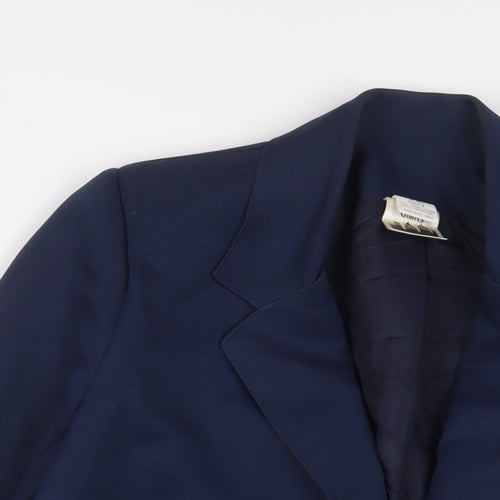 Citilities Womens Blue Jacket Blazer Size 14 Button