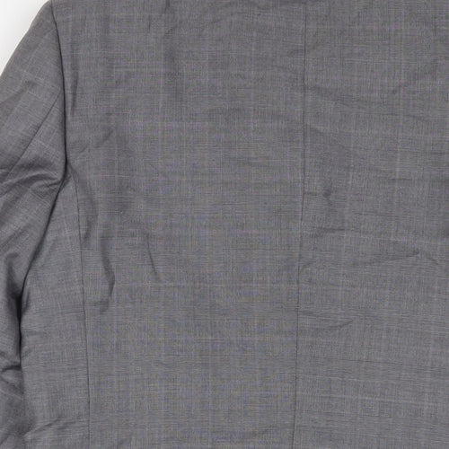 John Lewis Mens Grey Wool Jacket Suit Jacket Size 38 Regular