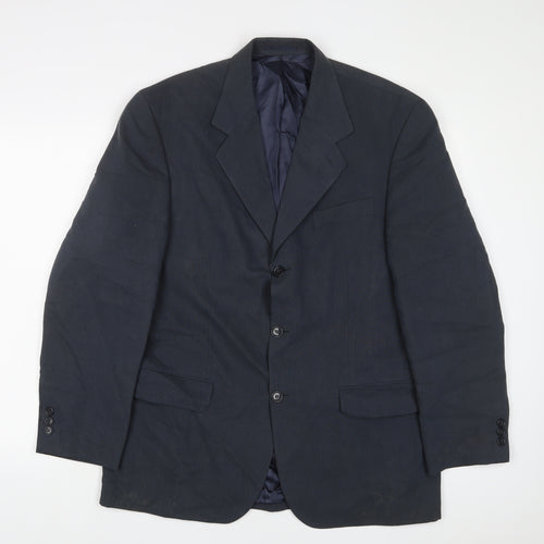 NEXT Mens Blue Polyester Jacket Suit Jacket Size 40 Regular