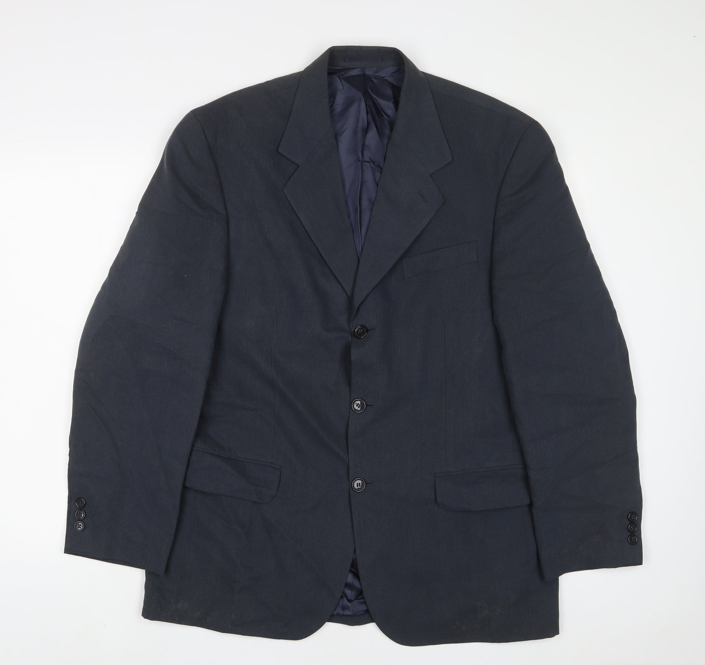 NEXT Mens Blue Polyester Jacket Suit Jacket Size 40 Regular