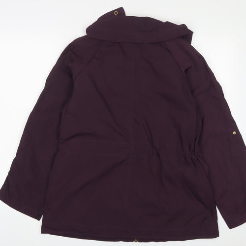 Autograph Womens Purple Jacket Size 12 Zip