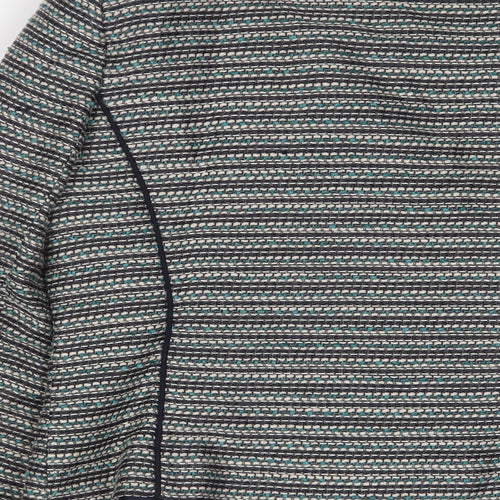 Marks and Spencer Womens Grey Geometric Jacket Size 14 Zip