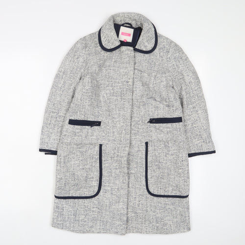 NEXT Womens Grey Jacket Size 8 Button