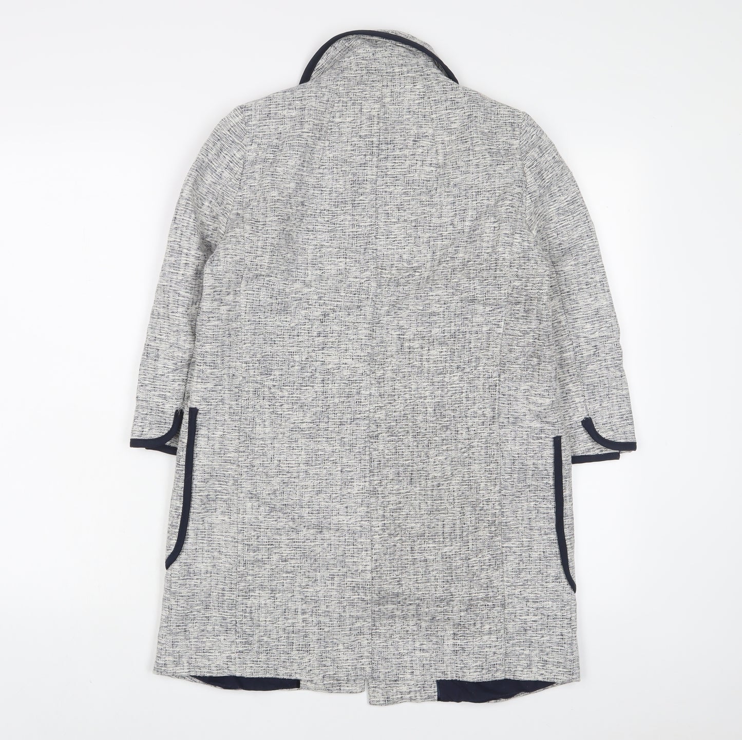 NEXT Womens Grey Jacket Size 8 Button