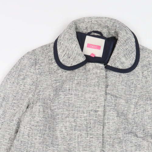 NEXT Womens Grey Jacket Size 8 Button