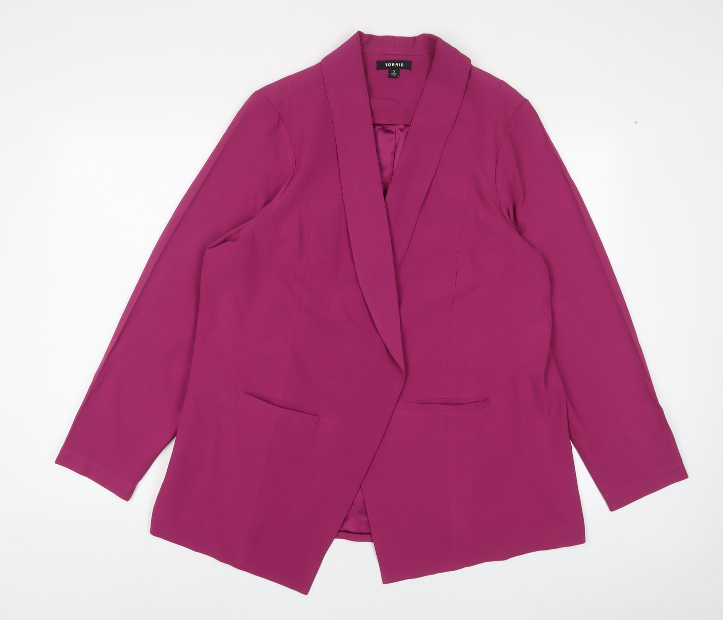 Torrid Womens Purple Jacket Blazer Size M - Open