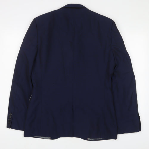 NEXT Mens Blue Wool Jacket Suit Jacket Size 40 Regular