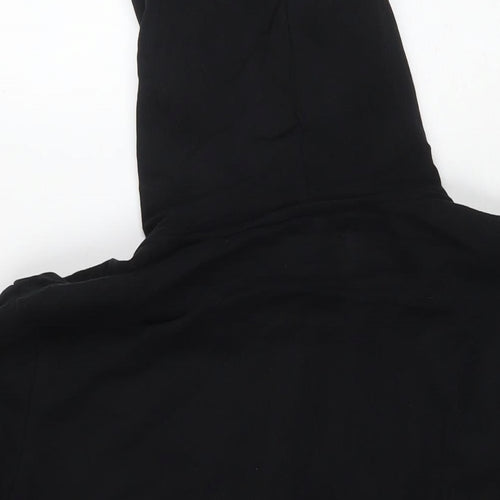 Marks and Spencer Mens Black Cotton Pullover Hoodie Size L