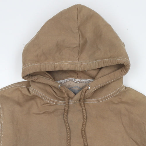 Take Two Clothing Mens Brown Polyester Pullover Hoodie Size S - Logo