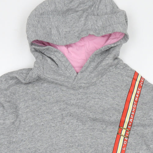 Marc Jacobs Girls Grey Cotton Pullover Hoodie Size 10 Years Pullover - Bag Detail