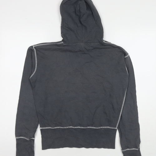 Superdry Womens Grey Cotton Pullover Hoodie Size S Pullover - Logo