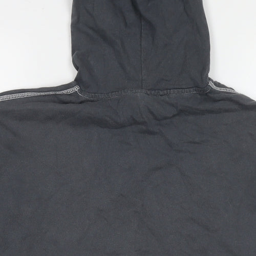 Superdry Womens Grey Cotton Pullover Hoodie Size S Pullover - Logo