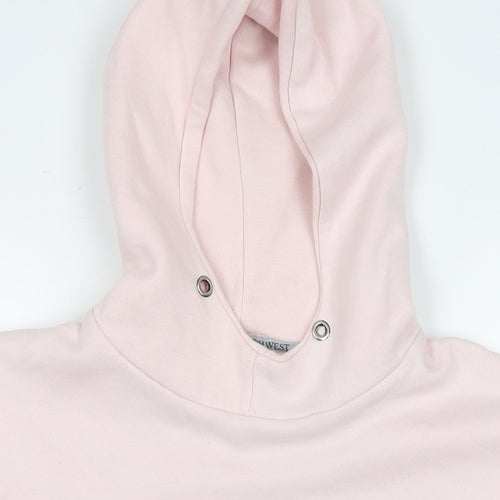 Northwest Womens Pink Cotton Pullover Hoodie Size L Pullover
