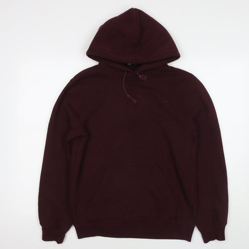 H&M Mens Brown Cotton Pullover Hoodie Size XS