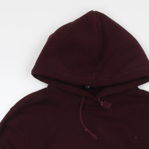 H&M Mens Brown Cotton Pullover Hoodie Size XS