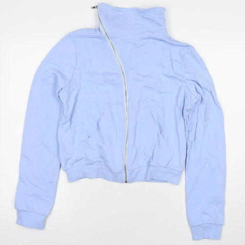 PT2 Womens Blue Polyester Full Zip Sweatshirt Size S Zip