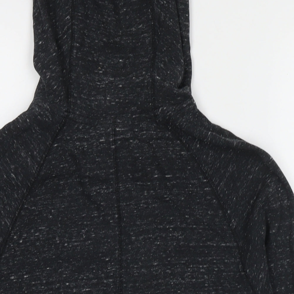 Marks and Spencer Womens Black Cotton Full Zip Hoodie Size S Pullover