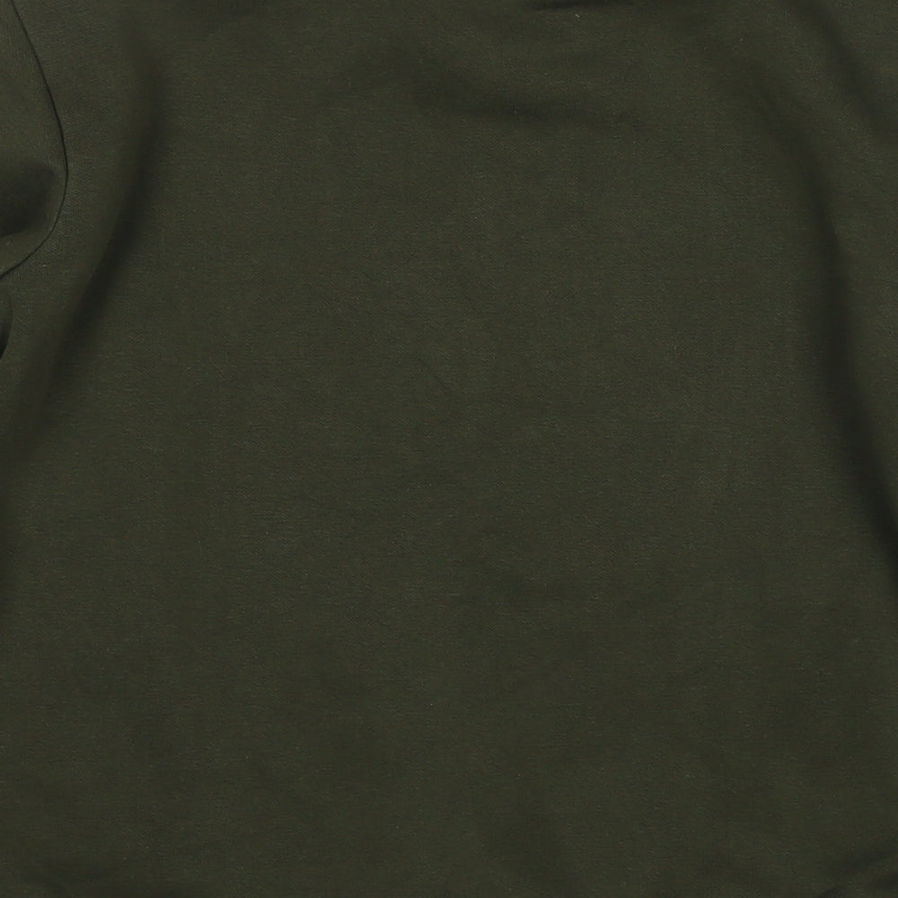 PUMA Girls Green Cotton Pullover Hoodie Size 13-14 Years Pullover - Logo