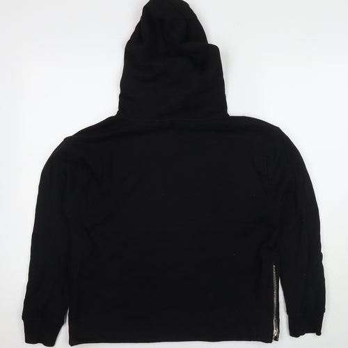 NEXT Womens Black Cotton Pullover Hoodie Size M Pullover