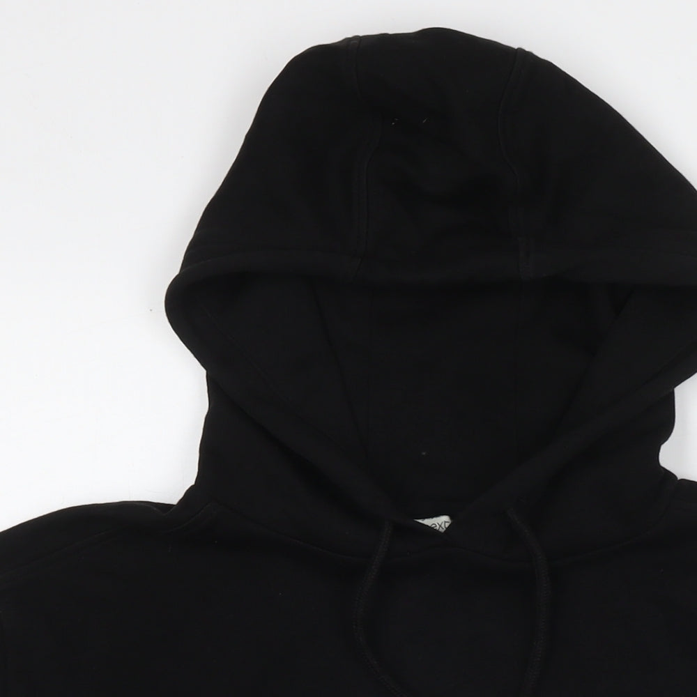 NEXT Womens Black Cotton Pullover Hoodie Size M Pullover