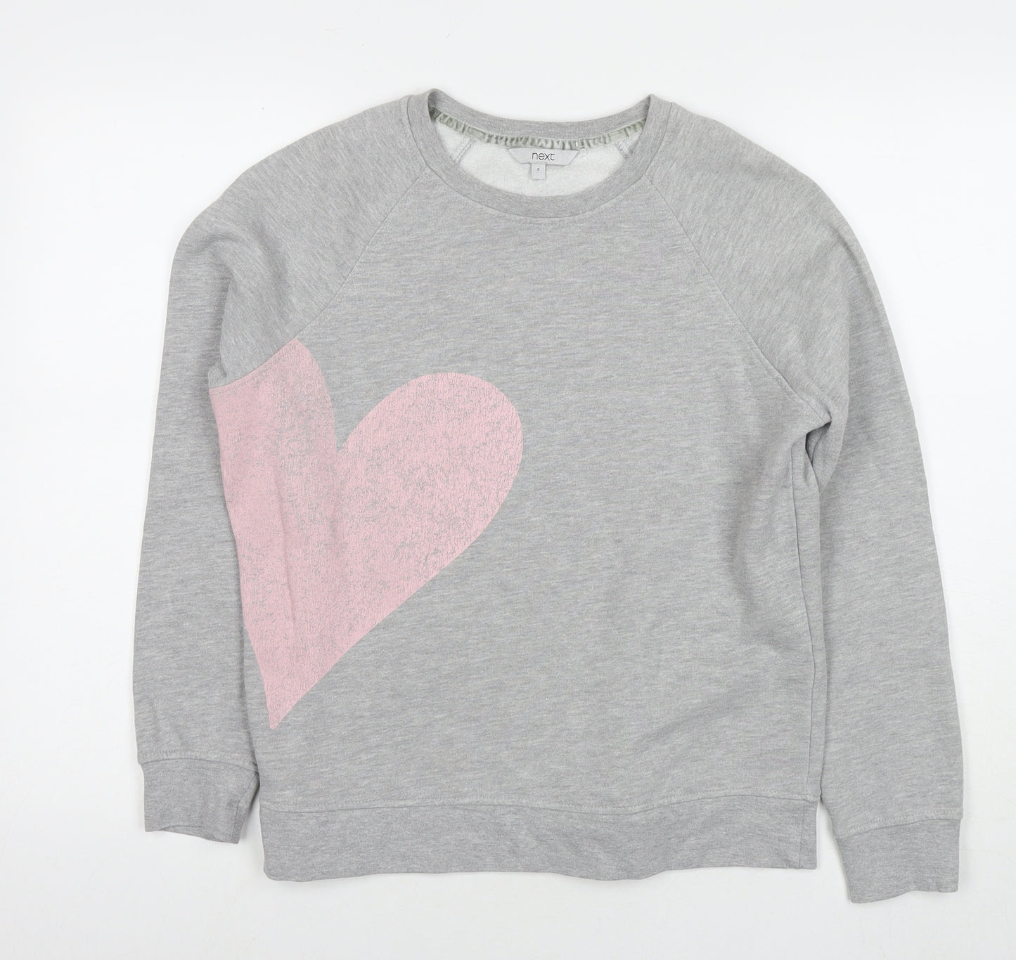 NEXT Womens Grey Cotton Pullover Sweatshirt Size S Pullover