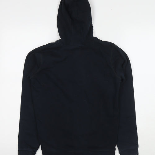 Marks and Spencer Boys Blue Cotton Full Zip Hoodie Size 12-13 Years Zip