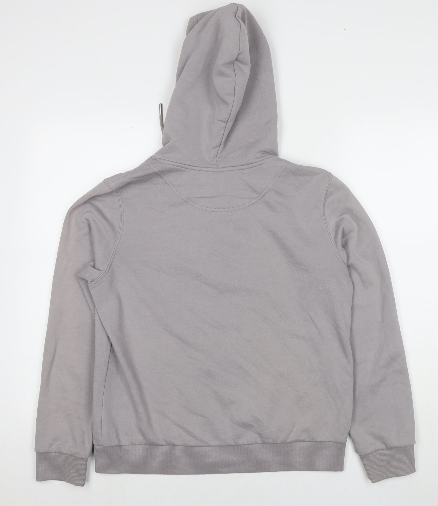 H&M Mens Beige Cotton Full Zip Hoodie Size S