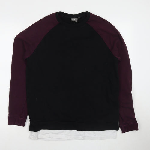 ASOS Mens Black Cotton Pullover Sweatshirt Size M