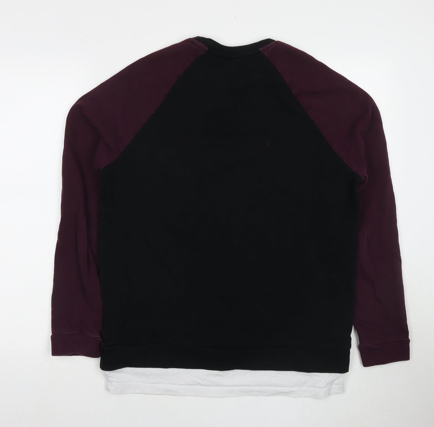 ASOS Mens Black Cotton Pullover Sweatshirt Size M